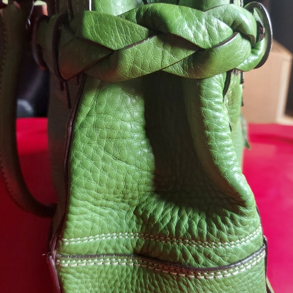 Vntg. COACH BAG, LOW START!🥒💚✨🔥💚🔥 leather, GOOD CONDITION, RARE color 💚🥒 - Picture 6 of 12